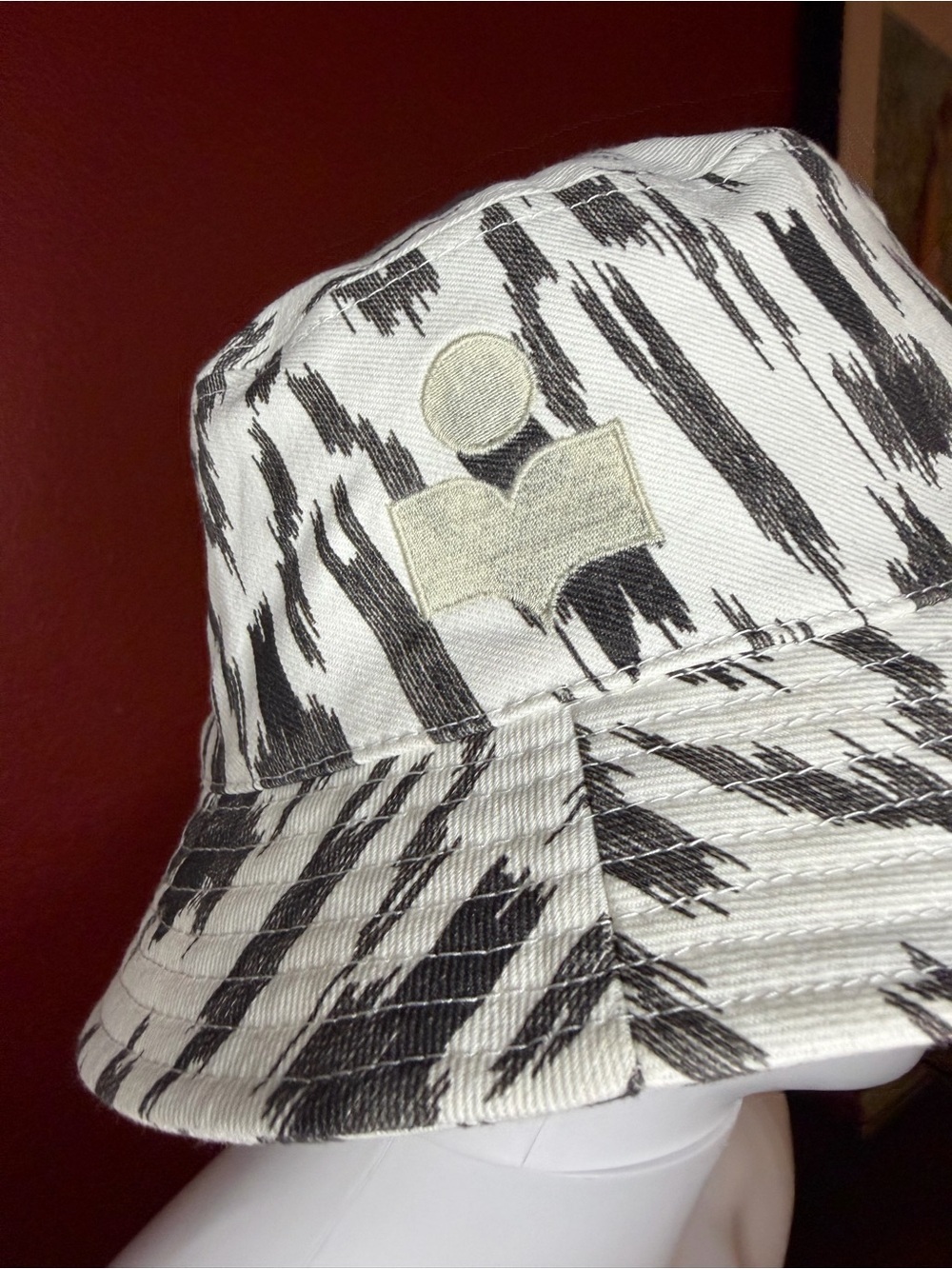 Isabel Marant Haley Printed Cotton Bucket Hat - Size 57 - Picture 2 of 7